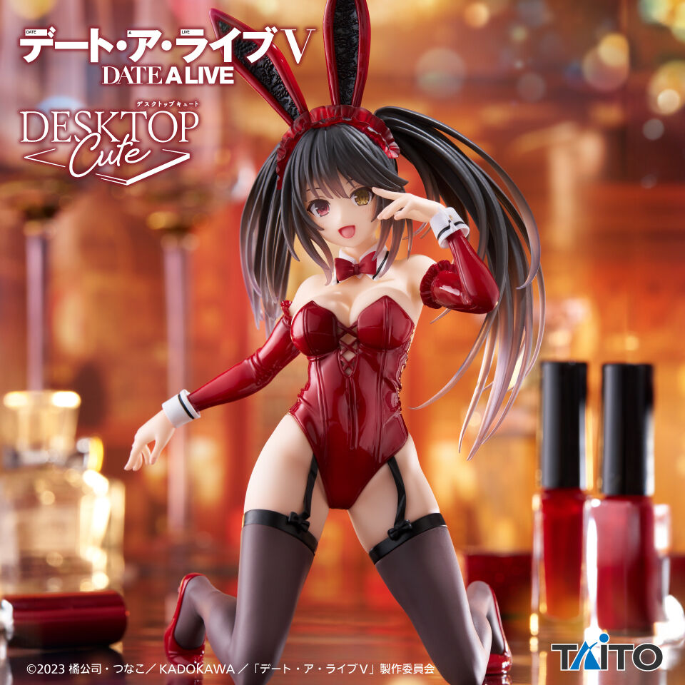 Date A Live V Kurumi Tokizaki Desktop Cute Bunny Ver Figure